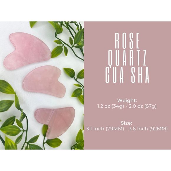 Rose Quartz Gua Sha - Rose Quartz Face Massager -High Quality Rose Quartz - Picture 10 of 10